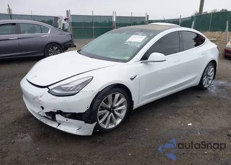 2020 Tesla Model 3 Long Range из США, поврежденный, VIN 5YJ3E1EB5LF791596